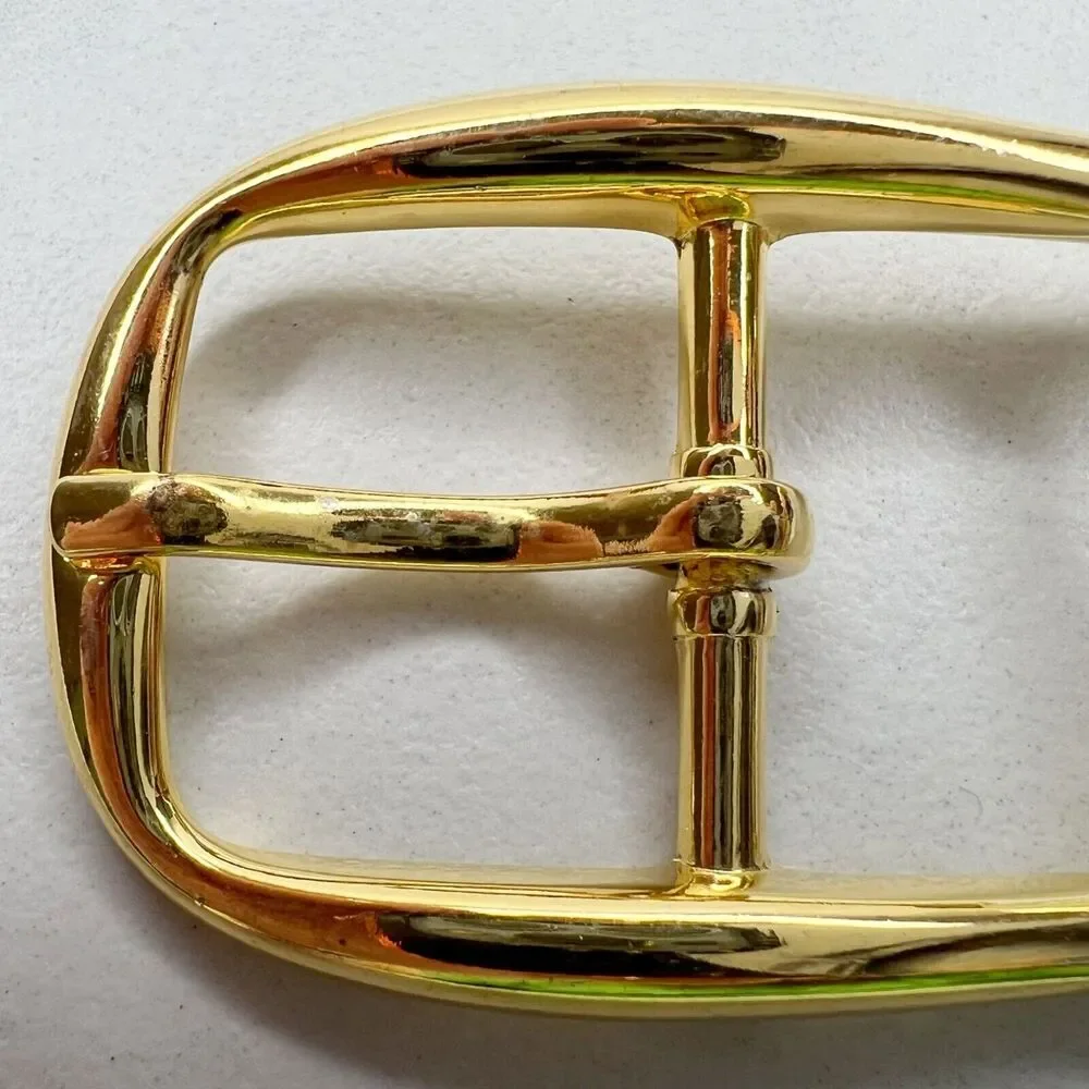 Vintage Gold Tone Simple Basic Belt Buckle for up to 1 Inch Belt
